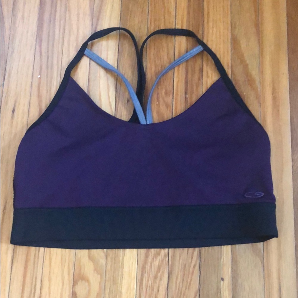 Champion Purple and Black Sports Bra